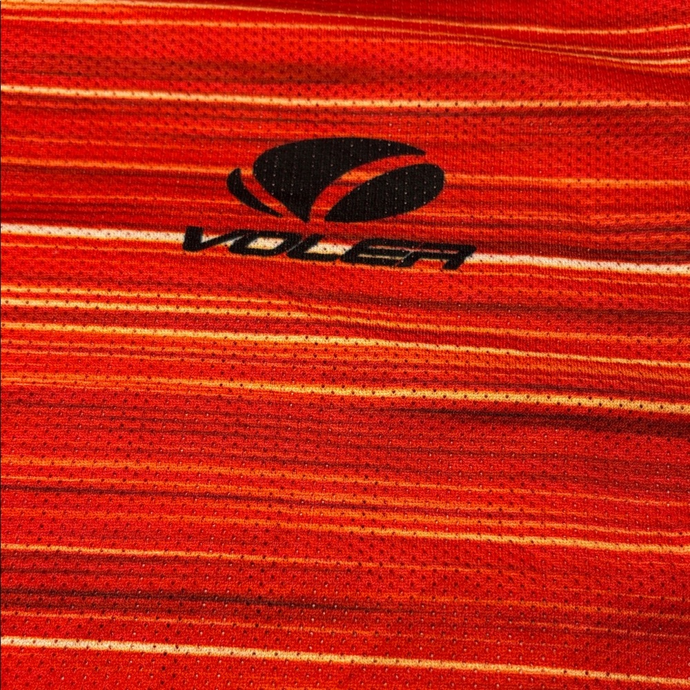 Voler Red Striped Cycling  Shirt